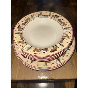 Vintage 1997 Meiwa Table Art Ginger Creek - Set 3 Plates & 4 Bowls